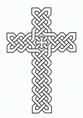 Celtic Christian Cross Coloring Pages | Best Place to Color