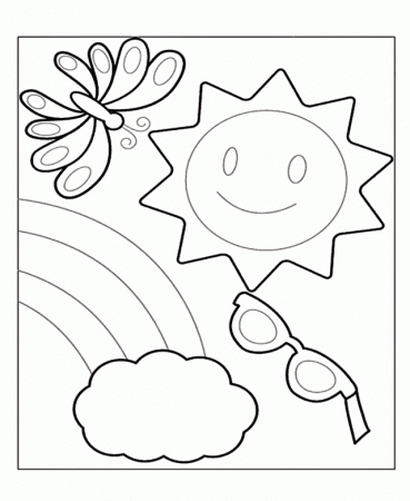 Summer Coloring Pages For Preschool - Free Coloring Pages - Coloring Home
