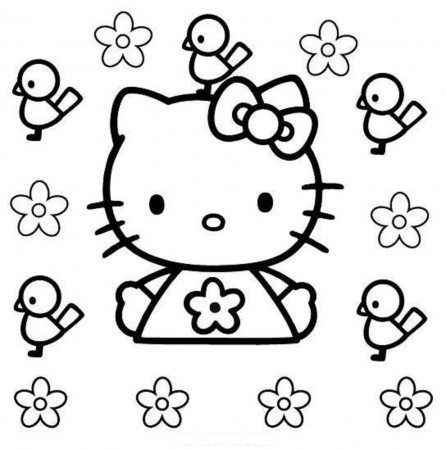 flower coloring page for kindergarten flower coloring pages for ...