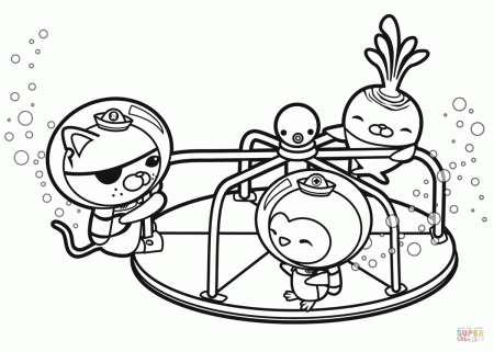 Friends are Found on a Merry Go Round coloring page | Free Printable Coloring  Pages