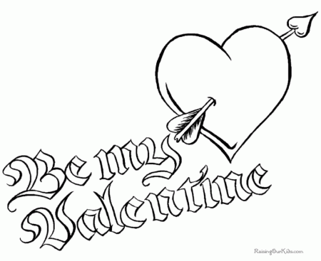 Valentine Cupid Coloring Pages!