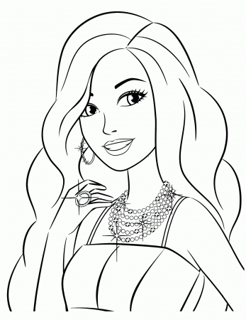 Barbie Faces Coloring Pages - Coloring Pages For All Ages
