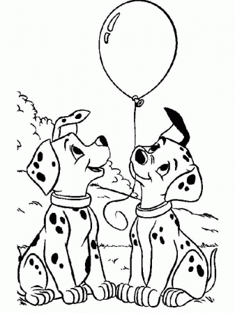 Coloring Pictures Of Dalmatian Dogs - Coloring Page