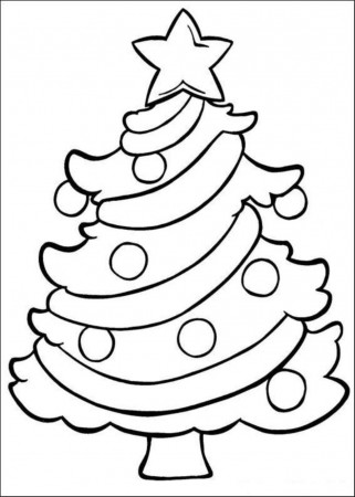 Printable Christmas Tree Coloring Pages | Coloring Me