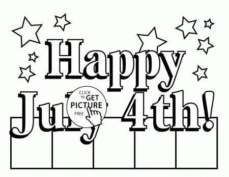 July 4th coloring page for kids, coloring pages printables free ...
