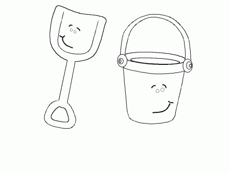 Bucket And Friend Coloring Page | Animal pages of KidsColoringPage ...