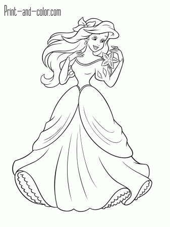 The Little Mermaid coloring pages | Print and Color.com