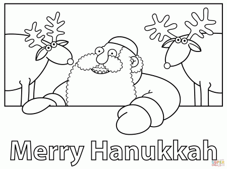 Merry Hanukkah coloring page | Free Printable Coloring Pages