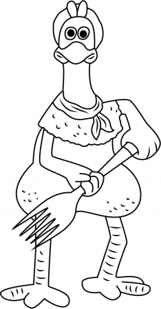 Ginger Holding Fork Coloring Page - Free Printable Coloring Pages ...