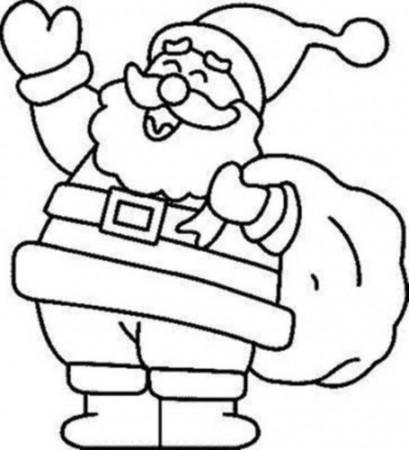 Christmas Coloring Pages Santa - Coloring Pages For All Ages