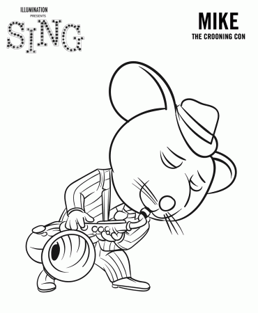 Sing Movie Coloring Page