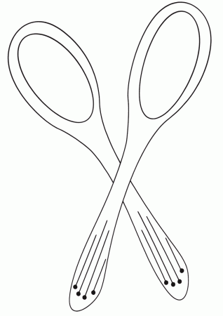 Spoon coloring pages | Coloring pages to download and print