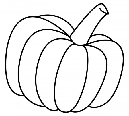 Pumpkin Outline Clipart - Clipart Kid