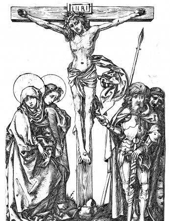 Christ on the Cross - Bible Coloring Page