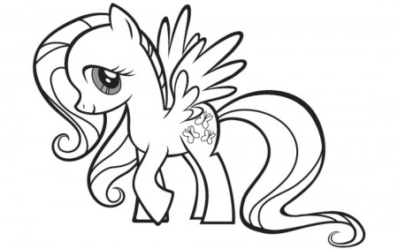 My Little Pony Fluttershy - Coloring Pages for Kids and for Adults