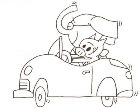 Elephant And Piggie Coloring Page - Coloring Pages for Kids and ...