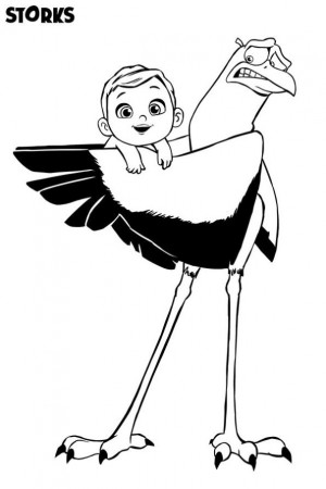 Storks Movie Coloring Page