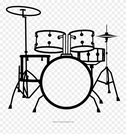 Drum Kit Coloring Page - Drums Clipart (#3803760) - PinClipart