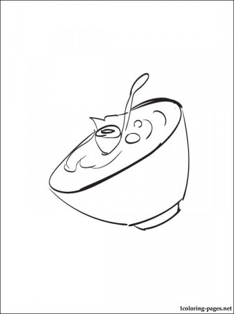Yogurt coloring page | Coloring pages