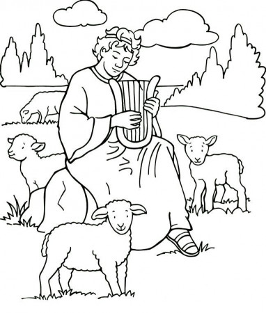 David Bible - Coloring Pages for Kids and for Adults