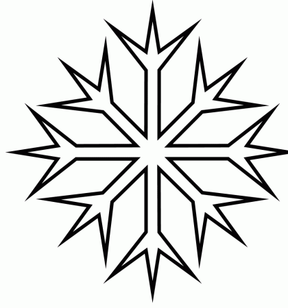 Snowflake Pictures To Color - Coloring Pages for Kids and for Adults