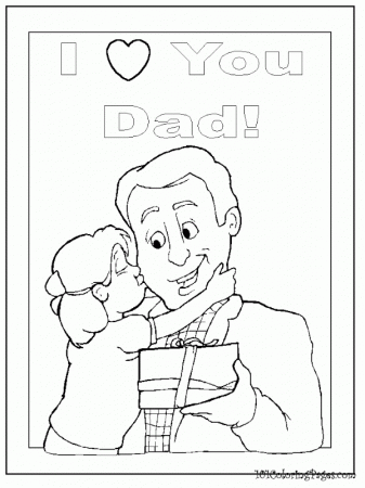 Happy Birthday Colouring Pages For Dad - Coloring Pages for Kids ...