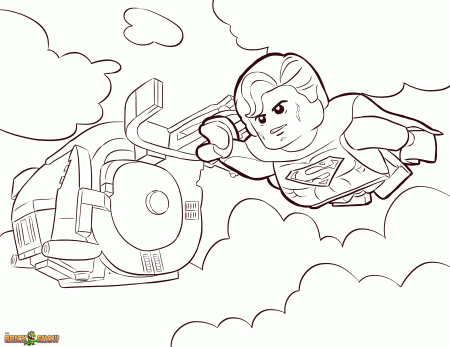 Superman Coloring Page, Printable Sheet - The LEGO Movie