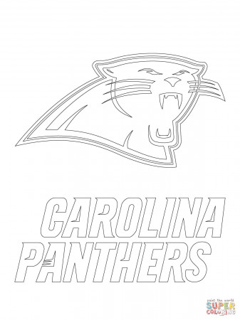 Carolina Panthers Logo coloring page | Free Printable Coloring Pages