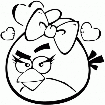 Cartoon Angry Bird Coloring Sheets Free For Preschool #