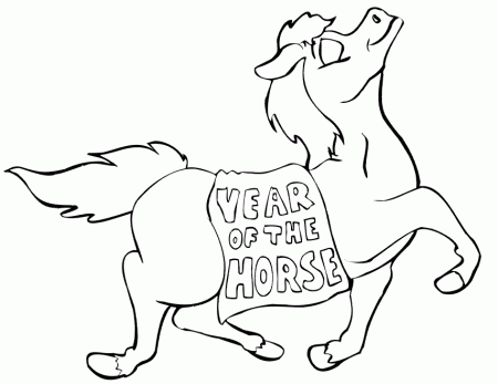 Horse Coloring Page | Year Of The Horse