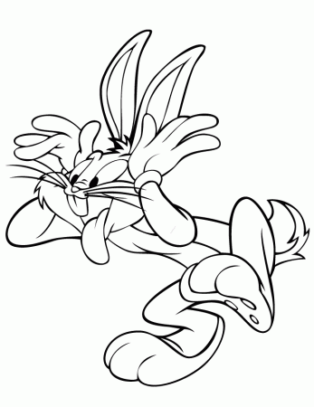 Silly Bugs Bunny Coloring Page | HM Coloring Pages