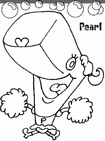Pearl Coloring Pages | COLORING WS