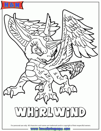 Skylanders Giants Bash Coloring Page | Free Printable Coloring Pages