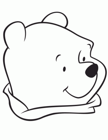 Easy Winnie The Pooh Bear Coloring Page | HM Coloring Pages
