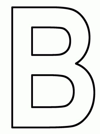 coloring pages with the letter b | Coloring Pages For Kids