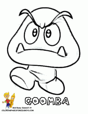 Goomba Coloring Pages Images & Pictures - Becuo