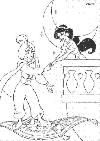 Aladdin Coloring Pages aladdin coloring pages games – Kids 