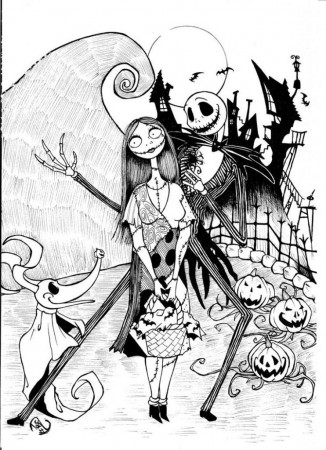 Fantastical The Nightmare Before Christmas Coloring Pages - Best ...