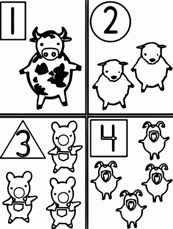 Farm animals coloring pages printable 1234 - VoteForVerde.com