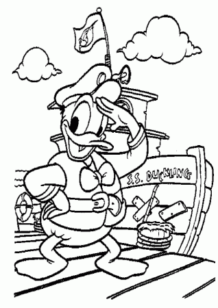Donald Duck Coloring Pages - Bestofcoloring.com