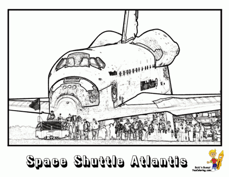 Space Shuttle Printable Coloring Pages - Colorine.net | #9976