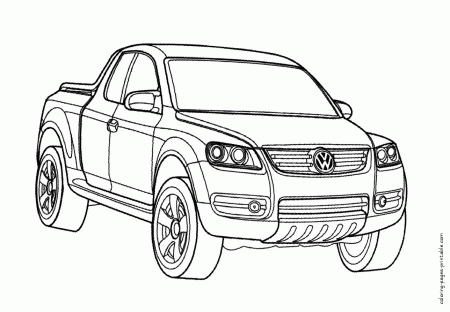 Volkswagen AAC concept. Pickup truck coloring pages || COLORING ...