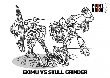 LEGO Bionicle Coloring Page