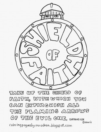 The Shield Of Faith Coloring Page