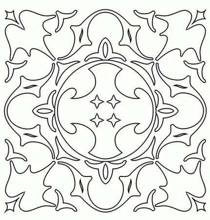 Medieval Coloring Page | Medieval Pattern 5