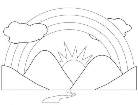 Coloring Pages Mountains Page 1