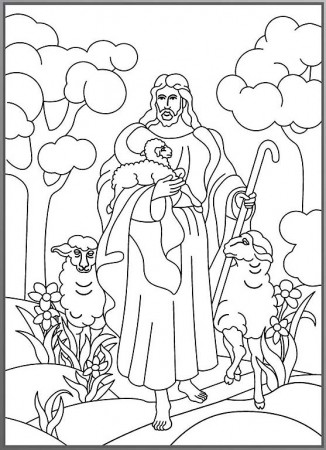 The Lord Is My Shepherd Coloring Page