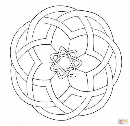 Celtic Knotwork Design coloring page | Free Printable Coloring Pages