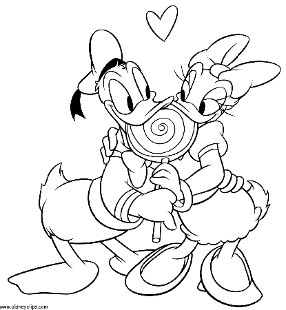 Disney Valentine's Day Coloring Pages | Forcoloringpages.com