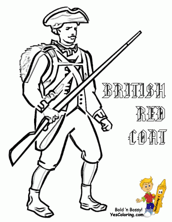 American Revolution Coloring Pages Pdf Page Kids